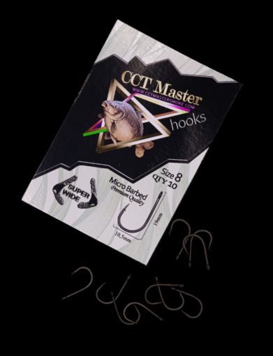 CCT Master Super Wide Hooks 4-ES MÉRET - Prémium minőségű horgok