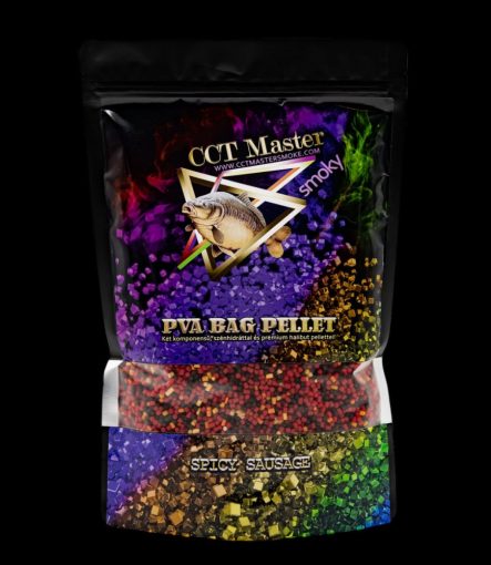  CCT MASTER SMOKY  PVA BAG PELLET SPICY SAUSAGE (Fűszeres-Csipős-Kolbász)