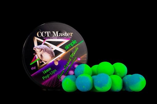 CCT Master Simple Pop-ups Zöld Ajkú Kagyló (Green Lipped Mussel) 16mm