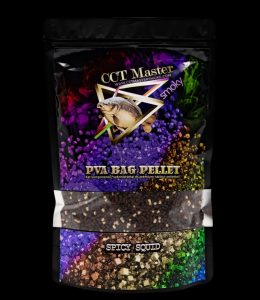    CCT MASTER SMOKY  PVA BAG PELLET SPICY SQUID (Fűszeres-Csípős-Tintahal)