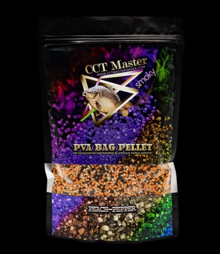  CCT MASTER SMOKY  PVA BAG PELLET PEACH-PEPPER ( Bors-Barack)