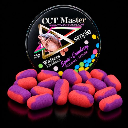 CCT MASTER SIMPLE WAFTERS SQUID-CRANBERRY (Tintahal-Áfonya) 16x12 25gr