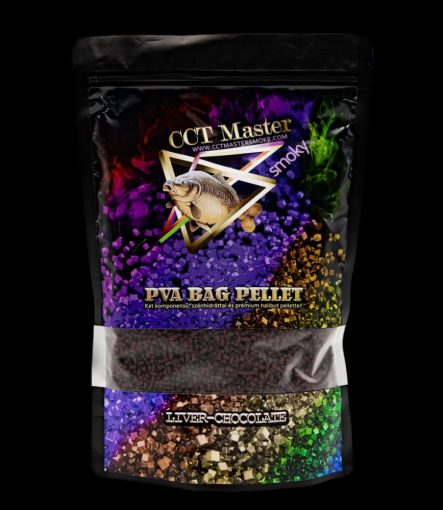  CCT MASTER SMOKY  PVA BAG PELLET LIVER-CHOCOLATE (Máj-Csokoládé)