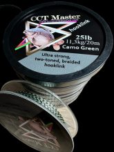 CCT Master Hooklink 25 LB - Fonott Horogelőke Zsinór 